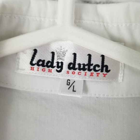 LADY DUTCH | ruched arms collared button up shirt - Picture 5 of 5